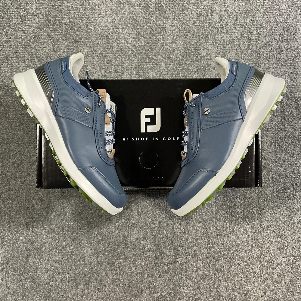 FootJoy FJ Stratos Spikeless Golf Shoes Womens 5 M Blue White Versatrax NIB